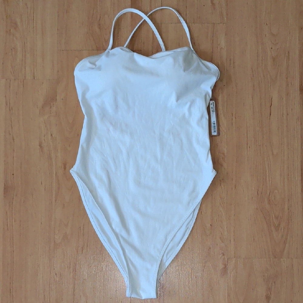 SKIMS Classic White Swimwear